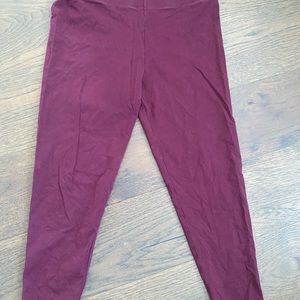 Loft burgundy leggings